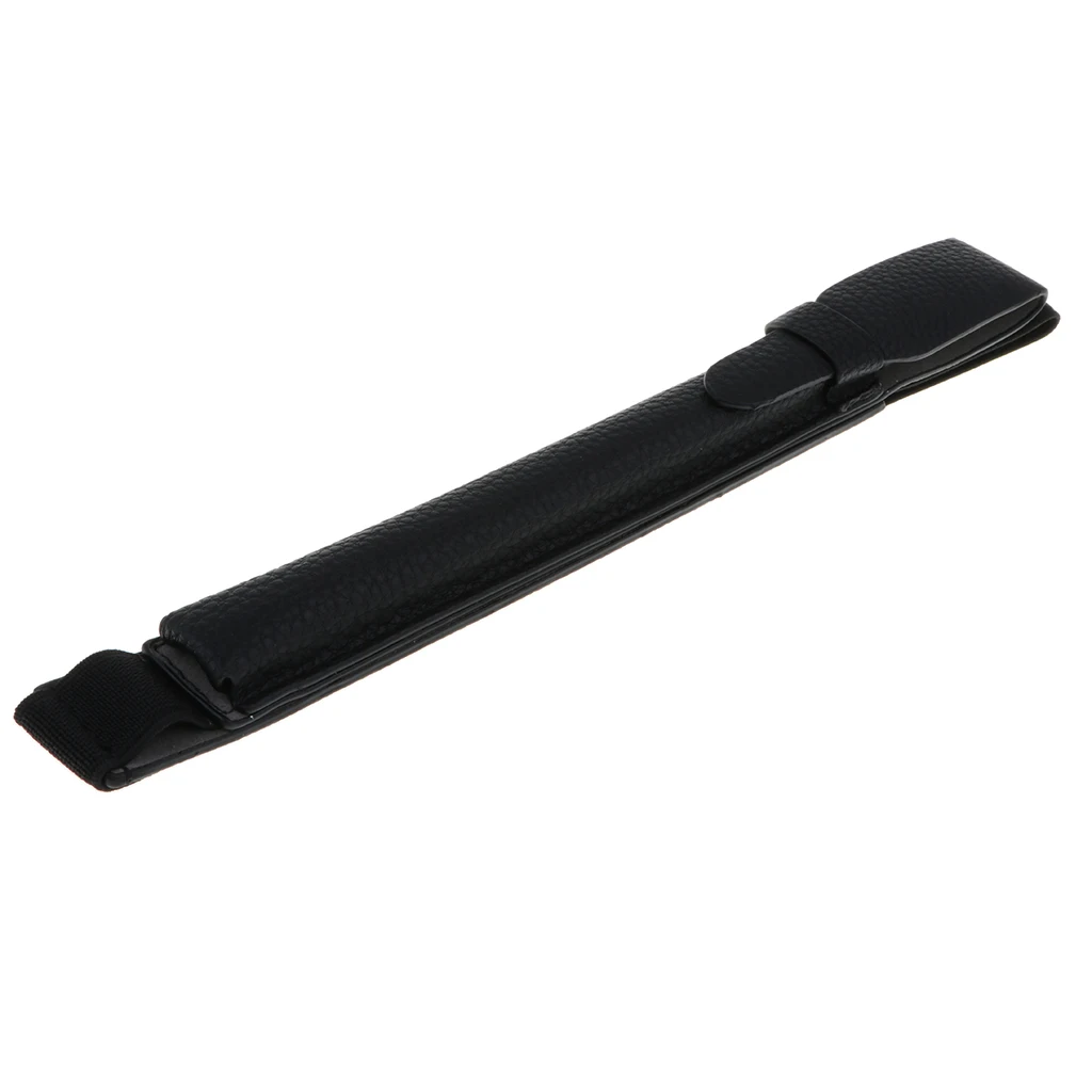 Кожаный чехол Чехол рукав мешочек с держателем для Apple карандаш, стилус, ручка, черный