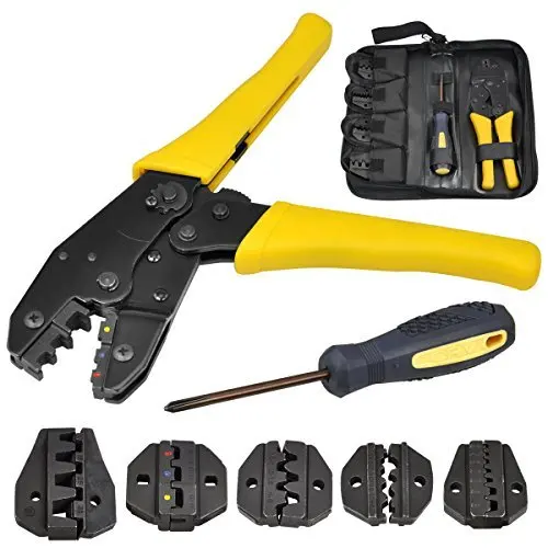 

Electrical Terminal Ratchet Crimping Crimper Auto Electrician Tool