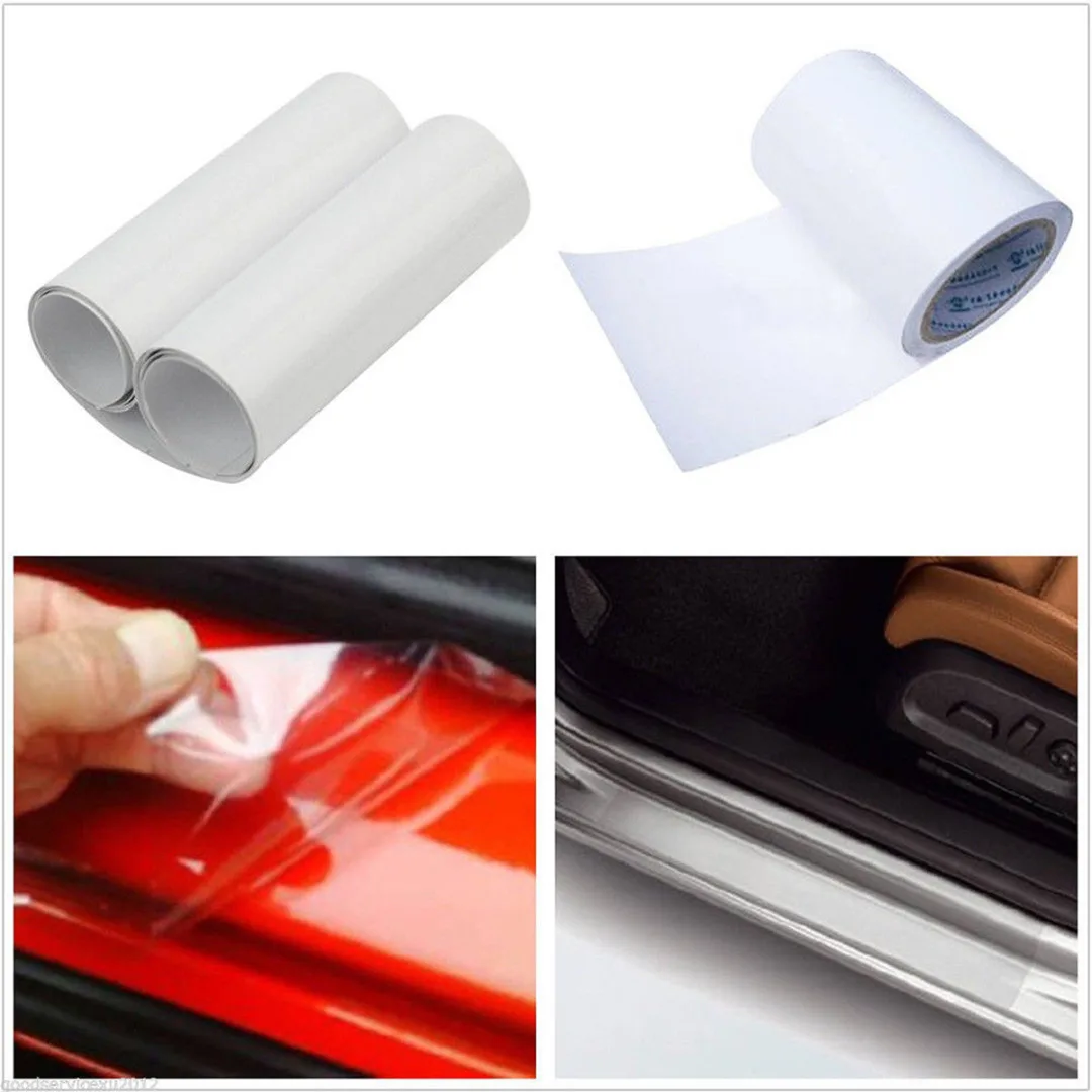 New Arrival 1pc 15*150cm DIY Clear Vinyl Car Door Sill Edge Sticker Anti-Scratch Paint Protect Film