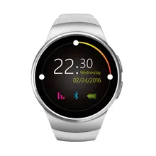 Fashion Round Smart Watches New KW18 Heart Rate Monitor Smartwatch Sim Bluetooth Watch Wearable Devices for Android ISO Apple