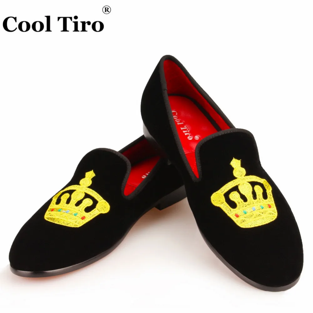 Golden Crown Embroidered Loafers  (4)