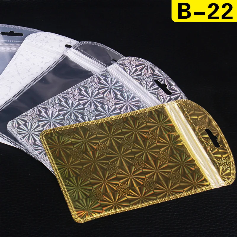 B-22 Colorful Clear plastic packaging bag cellphone case accessories retail packing PVC OPP bag for Battery/cable 1000pcs/lot