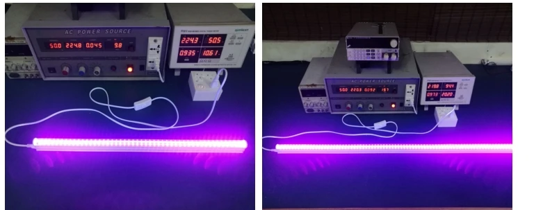 [Seven Neon]T8 60cm 10W 60led 395-400NM SMD2835 LED UV black light tube DJ bar KTV LED UV light tube Led UV GEL Curing tube Lamp
