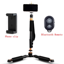 Мини-треножник монопод selfie stick для смартфонов и цифровых зеркальных камер Телефон Штатив с телефона держатель и Bluetooth Remote