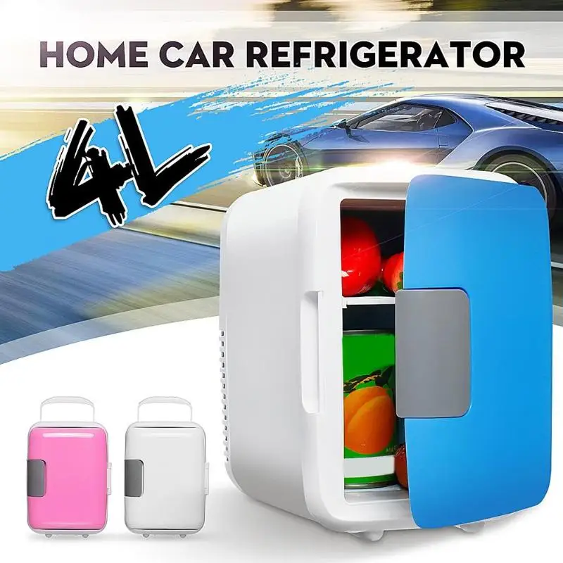 Dual-use 4L Refrigerators Low Noise Car Mini Refrigerators Freezer Box Fridge