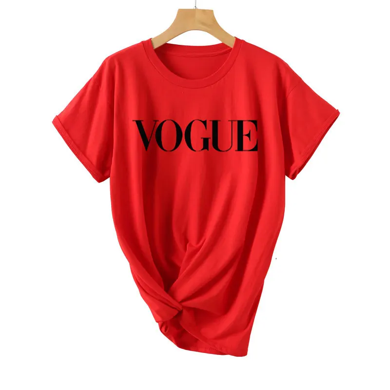 

Hot Summer T Shirt Women vogue letter print cotton hip hop women T-Shirt short sleeves tee hip hop Brand Tee Shirt Tops&Tees