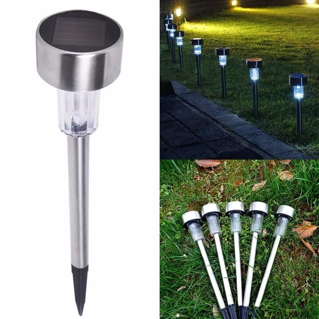 Garden Outdoor Stainless Steel Led Solar Landscape Path Light Garden Outdoor Stainless Steel Led Solar Landscape Path Light Yard Lamp Outside Lights Lanterns