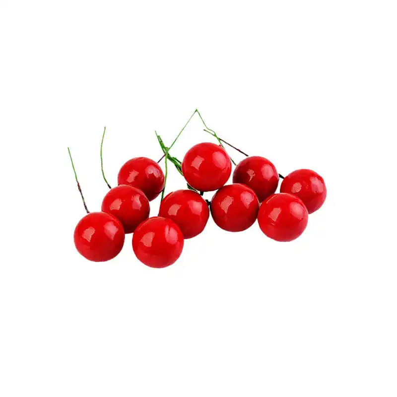 2018 New 12Pcs Christmas Tree Decoration Simulation Cherry Xmas Decorative Pendant Christmas Decorations For Home #2o26#f (6)
