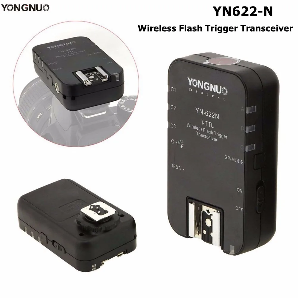 

Yongnuo YN-622N Single i-TTL Wireless Flash Trigger Transceiver For Nikon D70 D70S D80 D90 D200 D300 D300S D600