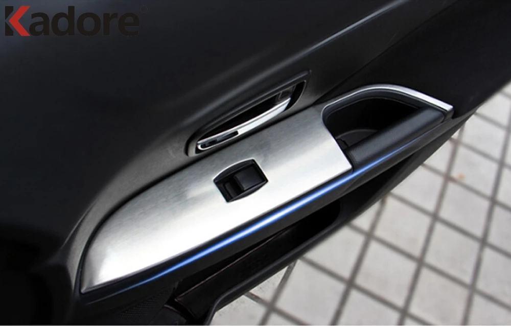 Для Mitsubishi ASX/RVR/Outlander Sport 2013- авто внутренняя дверь подлокотник панель окно Лифт кнопка Крышка отделка автомобиля стиль