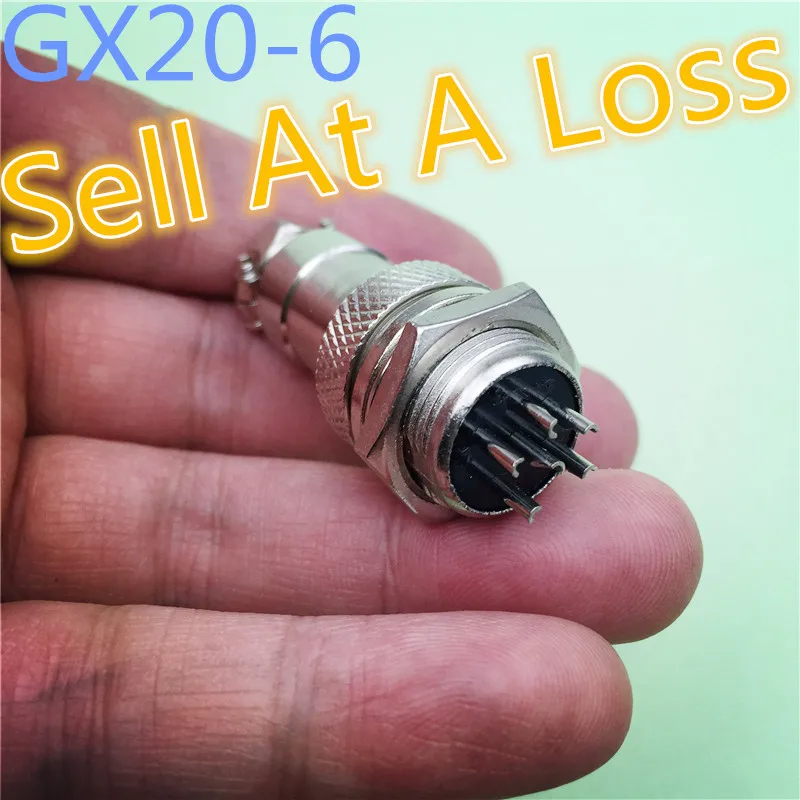 

1pcs/lot L98 GX20 6 Pin Male & Female 20mm Wire Panel Connector Aviation Plug Circular Socket Plug Sell At Loss Belarus Ukraine