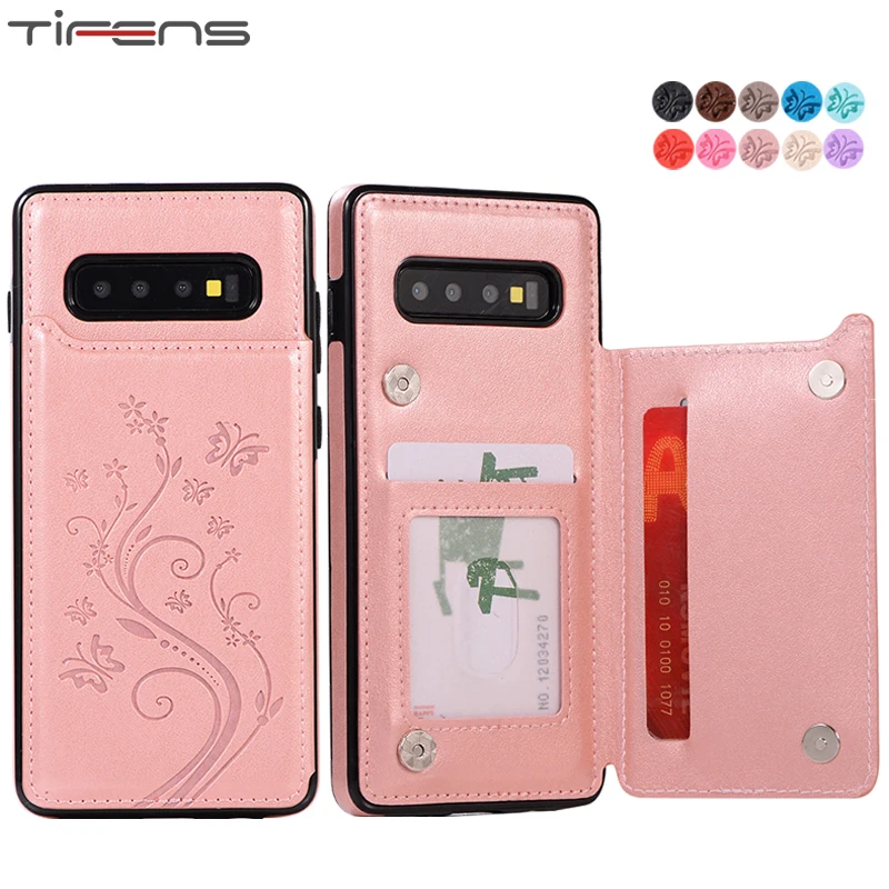 

Mujer Leather Card Stand Cover Note10plus S10plus Case For Samsung Galaxy S7 Edge S8 S9 S10 Plus Note 8 9 10 Coque Shell Casing