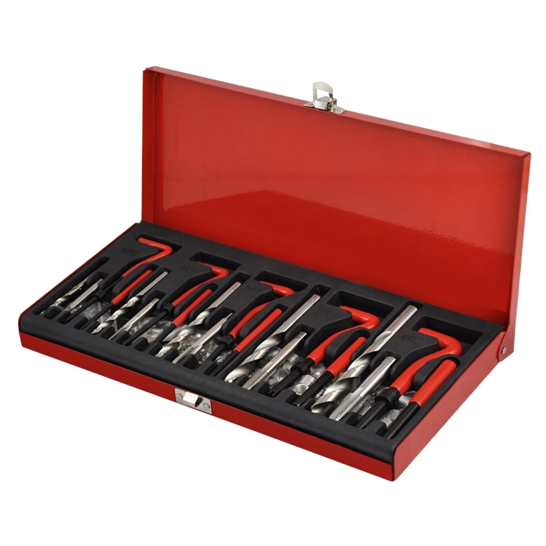

Practical 131 Piece Thread Repair Kit Helicoil Type M5 M6 M8 M10 M12 Metal Case Mechanical Engineering