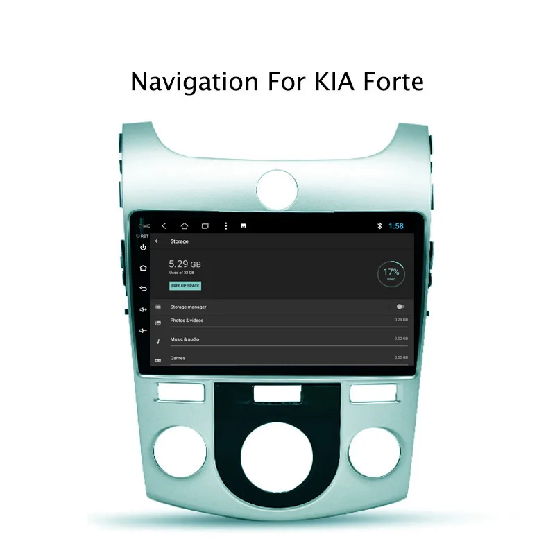 Perfect NAVITOPIA 9inch 2G RAM 32G ROM Android 8.1 Car DVD Multimedia GPS Navigation for Kia Forte 2009 2010 2011 2012 2013 2014-2017 4