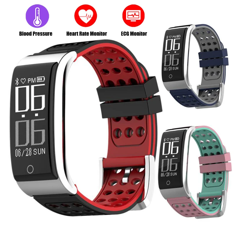 

RUIJIE R09 Smart Bracelet 0.96 Inch Color OLED ECG+PPG Blood Pressure Heart Rate Monitoring Fitness Tracker Band