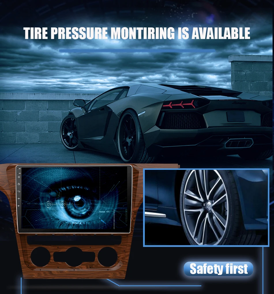 Top Eunavi Android 8.1 Octa-core 10.1 inch Car Radio HeadUnit GPS Navi Player for  VW Volkswagen Touran 2016 With SWC WIFI 2G+32G 15