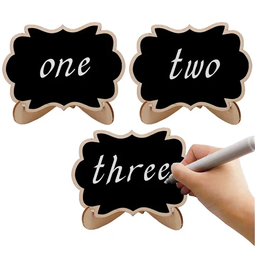 5pcs/Lot Mini Butterfly shape Wooden mini blackboard Message boardFor Wedding Party Decorations chalkboards Karachi