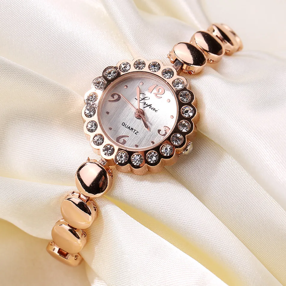 LVPAI relogio feminino люксовый бренд бриллиантовый браслет со стразами особенности цифровой циферблат женские часы Дамская мода B40