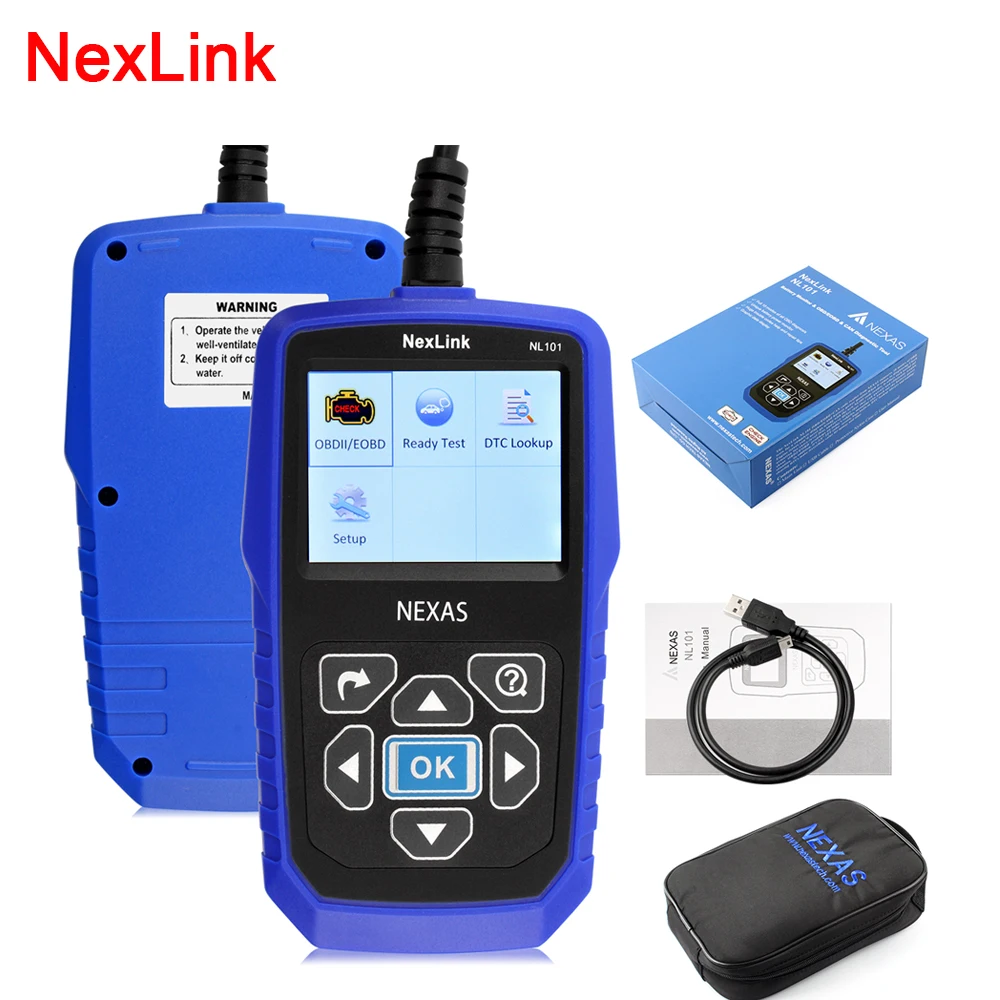 Nexlink nl101 obd code reader fault code read erase support all obd2 