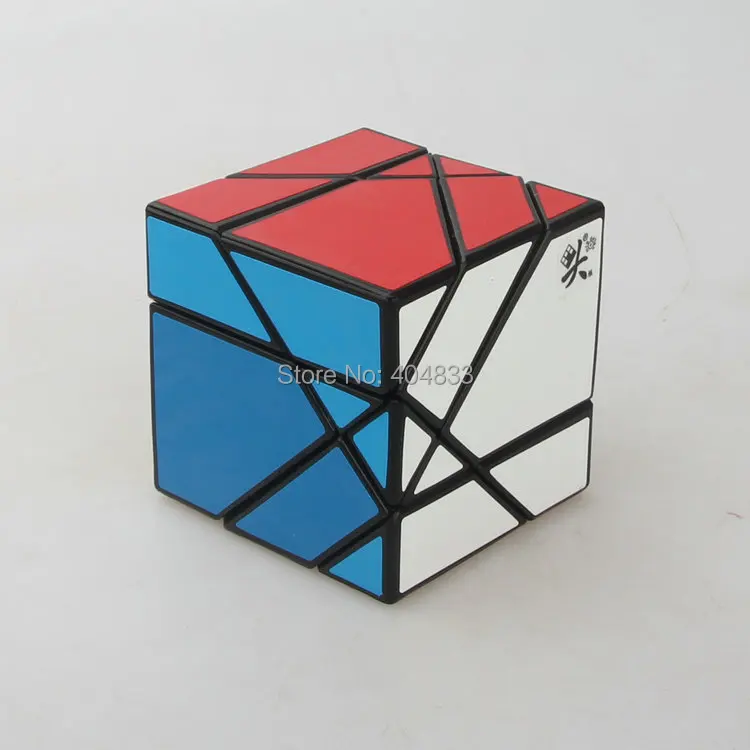 Даян Tangram Stickerless/черный/белый куб Cubo Magico Puzzle-5 Axis 3 ранга обучающая игрушка