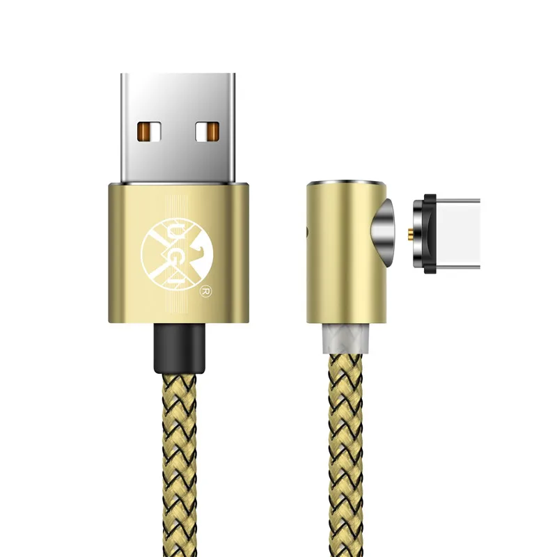 UGI 1 м 2 м 3 м 90 градусов L Тип Магнитный кабель usb Тип C/Micro USB/IOS нейлоновая оплетка светодиодный индикатор type-C кабель для USB C устройств