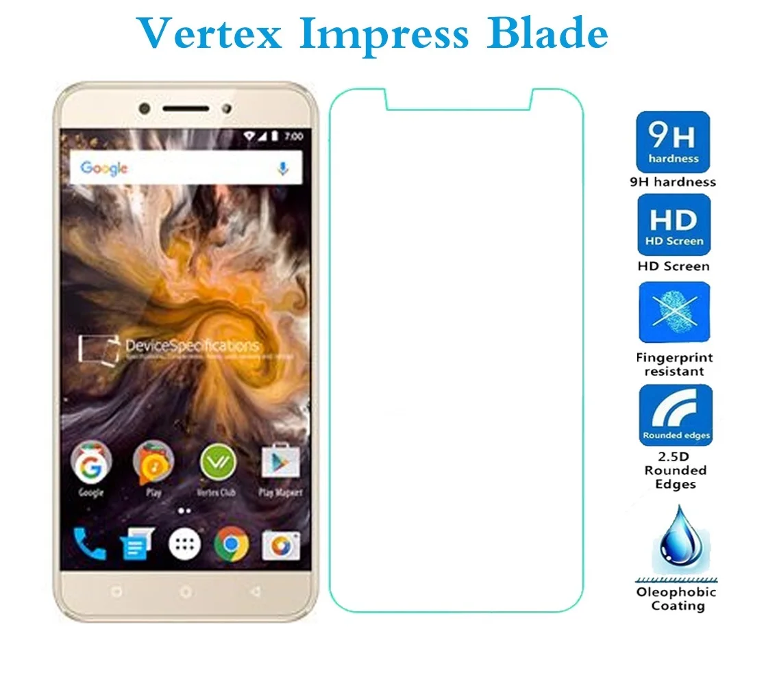 

Vertex Impress Blade Glass Tempered Screen Protector Vertex Impress Frost Blade New Play RA Lux