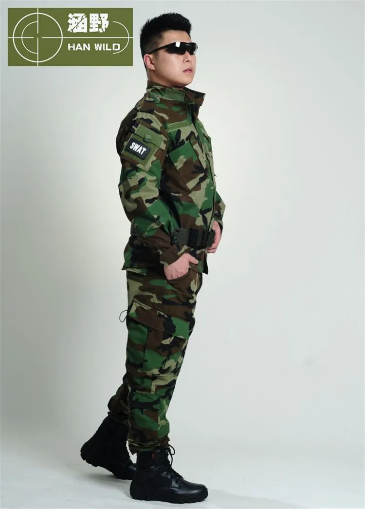 США Военная форма Камуфляжный костюм военный костюм мужской тренировочную форму сервис поле цифровой камуфляж боевой пустыни S-XXL
