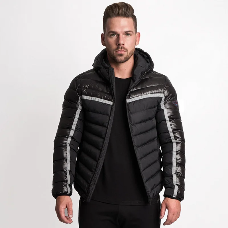 winter jacket men Warm Coat Light fashion Hooded Collar Gym training outside Wear Zipper Parka men Contrast stitching coat winter jacket men Warm Coat Light fashion Hooded Collar Gym training outside Wear Zipper Parka men Contrast stitching coat