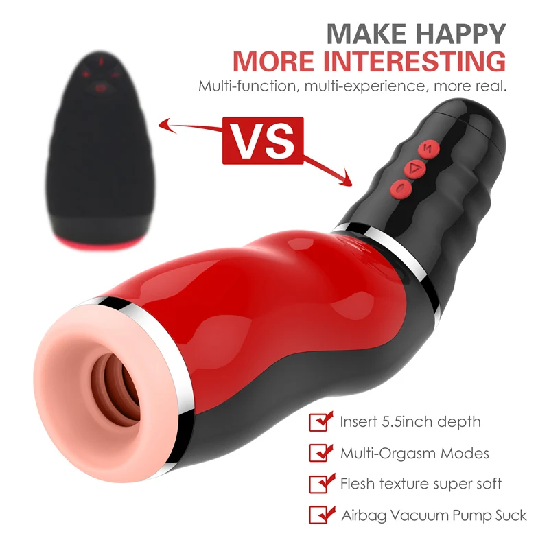 New Oral Sucks Male Masturbator Deep Throat Clip Suction Sex Machine Induced Vibration Sex Moan Intimate Goods Sex Toys for Men