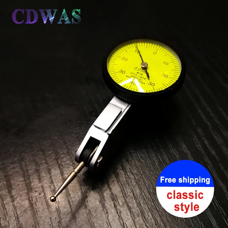 Kopen 0 0.8mm 0.01mm Meetinstrument Tool Nauwkeurige Dial Gauge Test Indicator Precisie Metrische met Zwaluwstaart Rails Mount