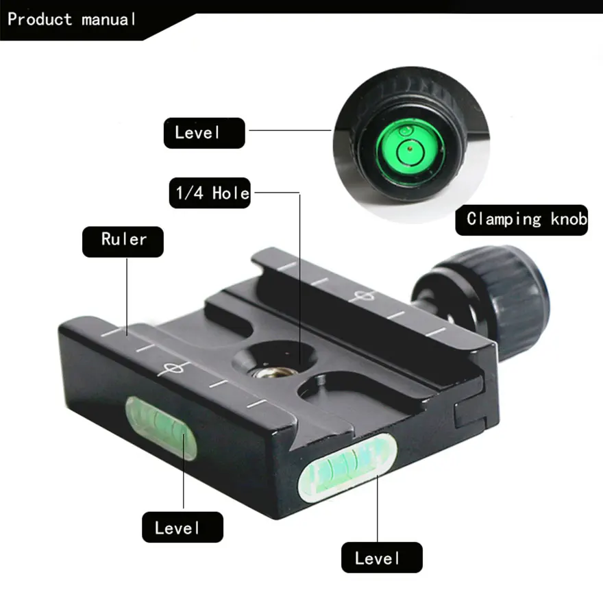 

Quick Release Plate Clamp 1/4 Screw QR60 DSLR Camera Tripod Quick Release Plate For ArcaSwiss Tripod Ball Head Camera Accessoies