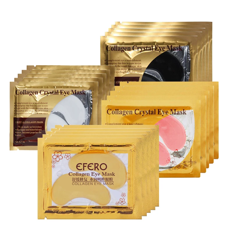 

efero 5pair Collagen Eye Patch Mask Serum Anti Wrinkle Sleep Patches for the Eyes Bag Mask Face Skin Care Moisturizing Serum