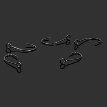 20pcs/lot Trulinoya Free shipping horse mouth barbed hooks fishing gear fishing hook #8 BKK lure hook Black Nickel