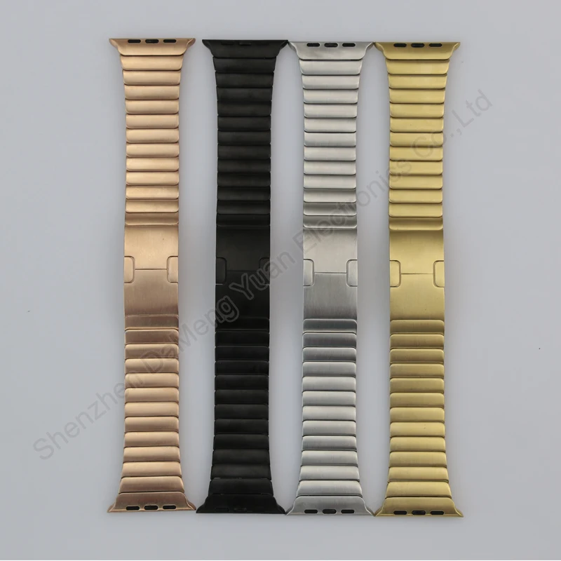 

10pcs Black&Silver High Quality 316L Stainless Steel band For apple watch band link bracelet Metal strap for iWatch 42mm 38mm