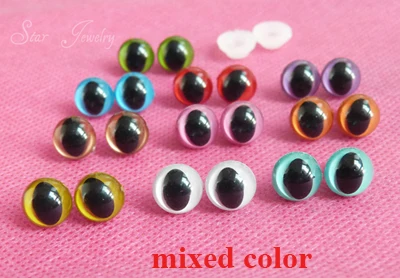 40pcs/lot new arrvial 9mm toy cat eyes plastic safety eyes for doll accessories--color option 5