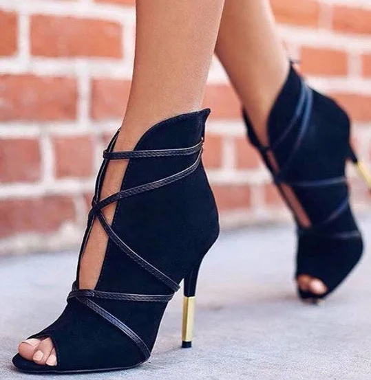 

Sandals Jewel Embellished Gladiator Sandals Sexy High Heels Pumps Woman Shoes Lace Up Open Peep Toe Wedding Party Shoes 35-43