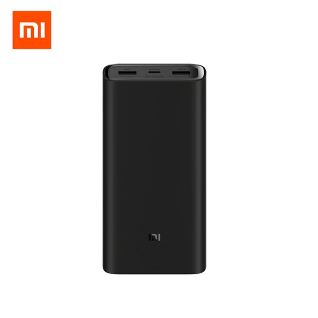 2019 Новый Xiaomi Mi банк питания 20000 mAh 3 2C QC3.0 двухсторонняя Быстрая зарядка двойной USB 20000 mAh банк питания для Android iOS смартфон