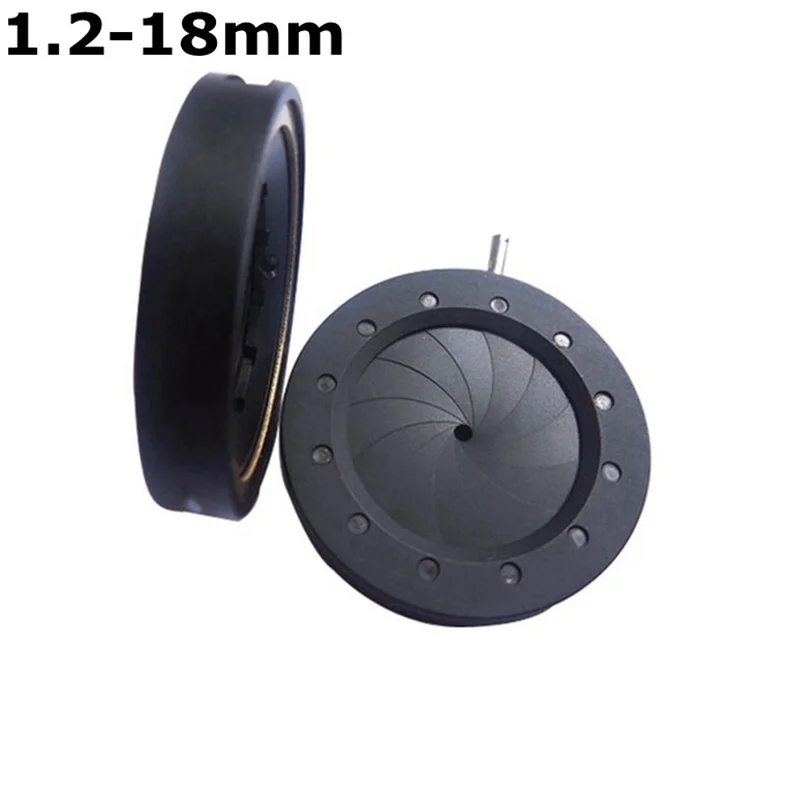 

1.2-18 mm Amplifying Diameter Zoom Optical Iris Diaphragm Aperture Condenser 12 Blades for Digital Camera Microscope Adapter