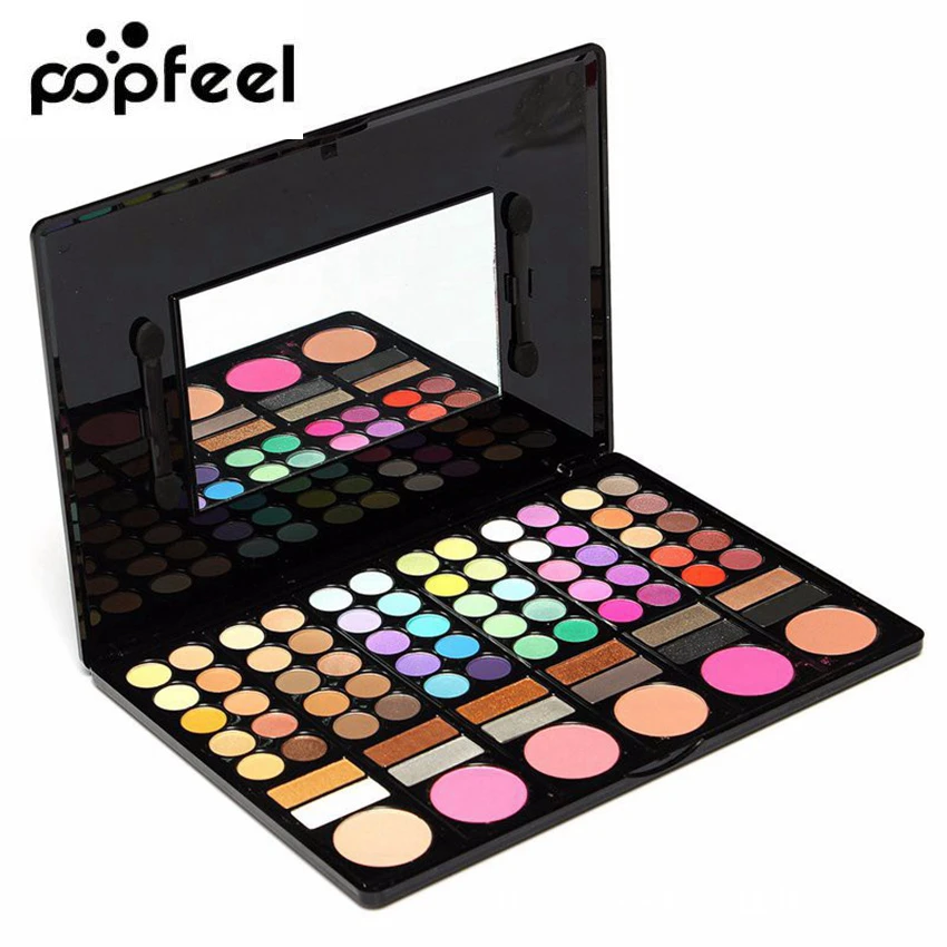 POPFEEL Diamond Bright Eye Shadow Make Up Palette 78 Color ...