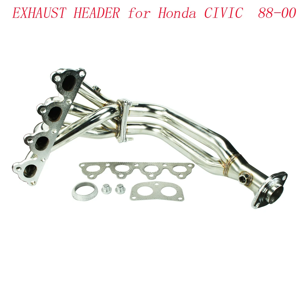 Prix pour EN ACIER INOXYDABLE TUYAUTERIE EN-TÊTE COLLECTEUR D'ÉCHAPPEMENT POUR HONDA CIVIC 88-00 EG EF EK EM D'ÉCHAPPEMENT EN-TÊTE YC100753 Prix pour EN ACIER INOXYDABLE TUYAUTERIE EN-TÊTE COLLECTEUR D'ÉCHAPPEMENT POUR HONDA CIVIC 88-00 EG EF EK EM D'ÉCHAPPEMENT EN-TÊTE YC100753