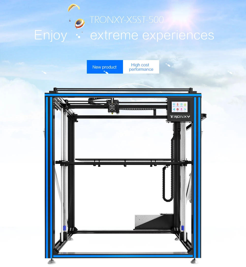 Mais novo maior impressora 3d tronxy X5ST