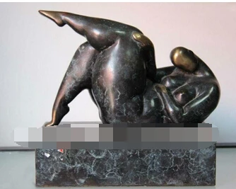 Медь Латунь КИТАЙСКИЙ ремесел Азии De Los Muebles де Бронс Кобр Nalgas Regordetas mujer Escultura Arte