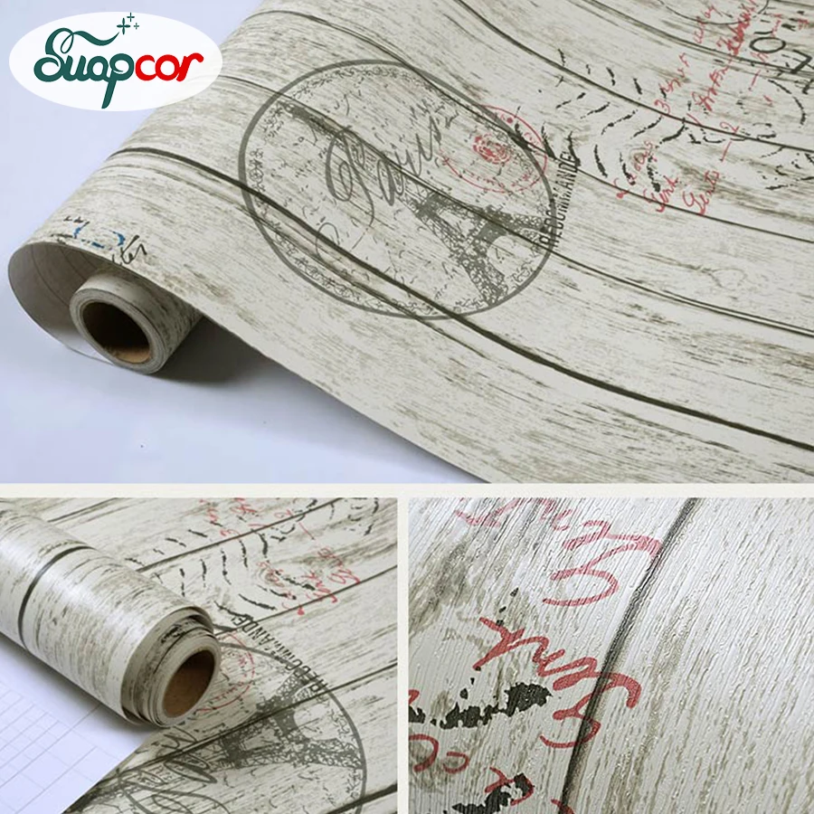 0.6x3m Dormitory Bedroom 3D Vintage Self adhesive Vinyl Wallpaper Desk Wooden Door Renovation Stickers Waterproof Decrative Film 0.6x3m Dormitory Bedroom 3D Vintage Self adhesive Vinyl Wallpaper Desk Wooden Door Renovation Stickers Waterproof Decrative Film