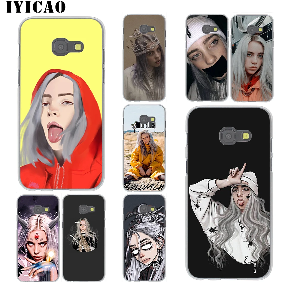 IYICAO Billie Eilish 13 девушка черный Жесткий Чехол для Samsung Galaxy J6 J5 J1 J2 J3 J7 2017 2016 2015 Prime US EU