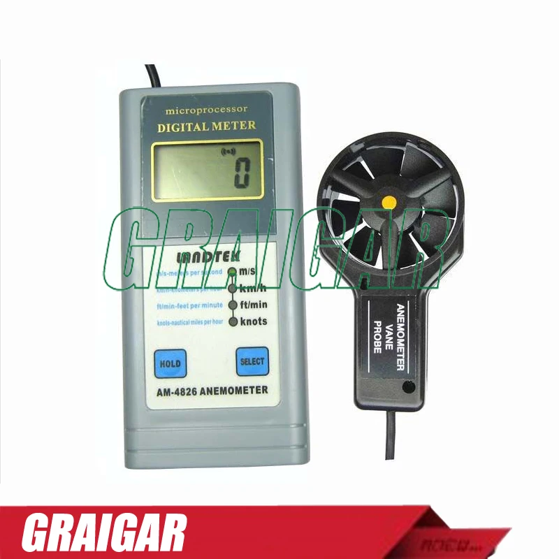 

Digital Anemometer AM4826 Multifunctional Air Flow Speed Anemometer
