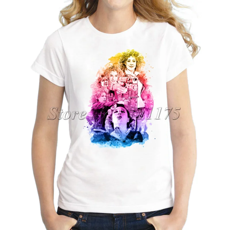 

2019 Doctor Who Actress Printed T shirt Cute Tops Lady Short Sleeve Tees