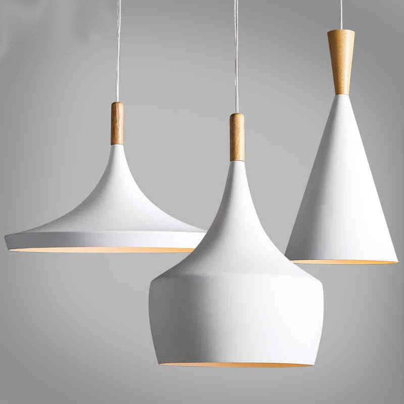 

Design by new Pendant Lamp Beat Light new White wooden instrument Chandelier,3PCS/PACK