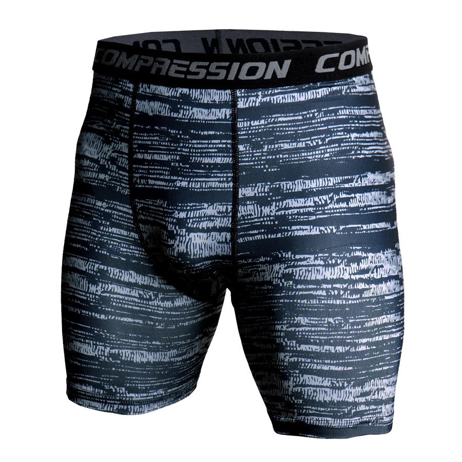 3D Камуфляж сжатия Шорты Для мужчин 2018 Короткие штаны ММА высокие эластичные обтягивающие леггинсы Бодибилдинг колготки Для мужчин Фитнес