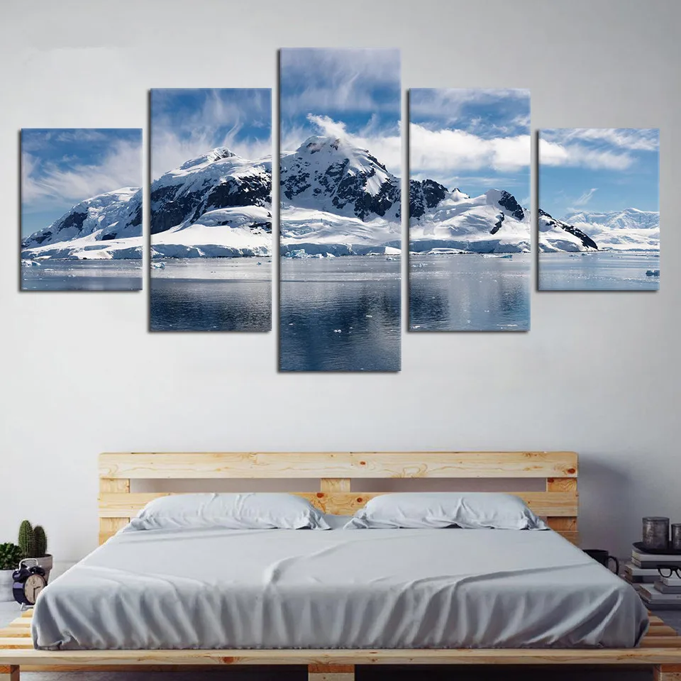 Living-Room-Wall-Art-Pictures-Framework-5-Pieces-Snow-Mountain-Rive-Landscape-Posters-Home-Decoration-Modern (3)