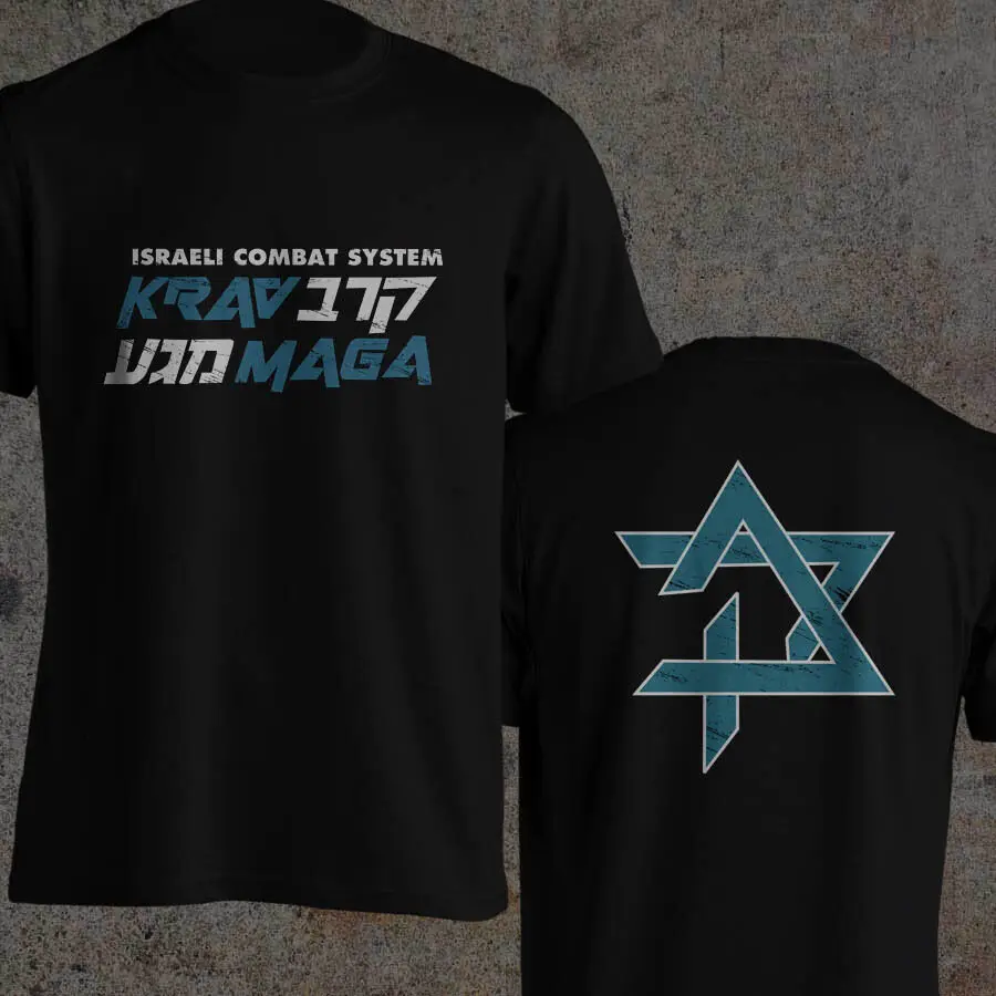 

2019 Funny Double Side New Krav Maga Israeli Combat System Self Defense Idf Mma Martial Arts T-Shirt Unisex Tee